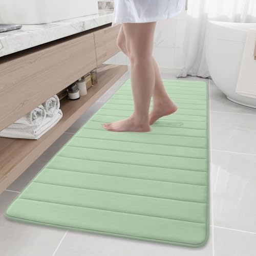 Buganda Memory Foam Bath Mat 70 x 24, Ultra Soft Absorbent Bathroom Rugs