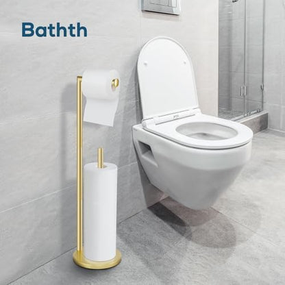 Toilet Paper Holder Stand, Gold Toilet Paper Holder Free Standing