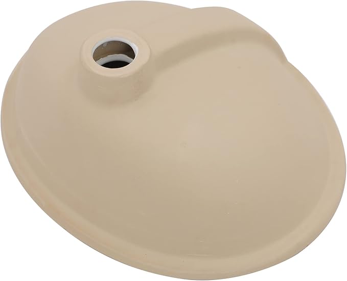 Sarlai Oval Vessel Undermount Bathroom Sink - 18x15 Inch, White Ceramic, Modern Art Basin, 16.25"x13.25"x5.5" with Overflow