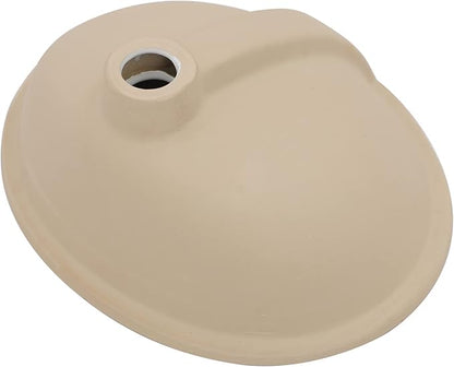 Sarlai Oval Vessel Undermount Bathroom Sink - 18x15 Inch, White Ceramic, Modern Art Basin, 16.25"x13.25"x5.5" with Overflow