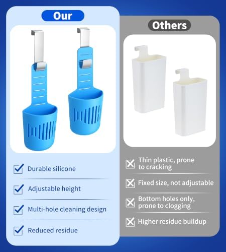 Weenkler 2Pcs Adjustable Toilet Tank Tablet Holder