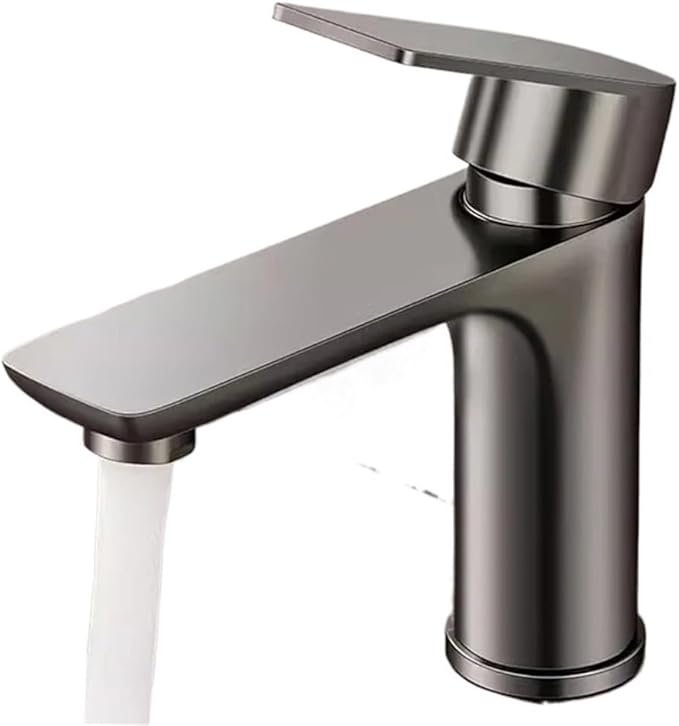 Faucet 304 Stainless Steel Hot and Cold Water Outlet Bathroom Sink Washbasin Faucet Tap﻿(Chrome) Faucet