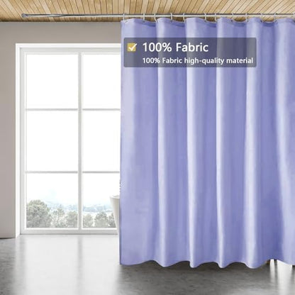 LLSCL Fabric Shower Curtain Liner with Magnets, Waterproof Hotel Quality, 72 x 72 Machine Washable