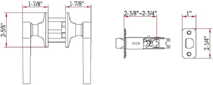 Design House 781831 Scroll Passage Hall and Closet Door Lever Satin Nickel