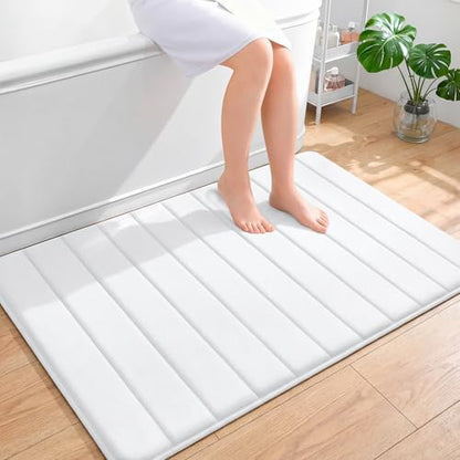 OLANLY Memory Foam Large Bath Mat 44x32, Super Soft Absorbent Bathroom Rugs