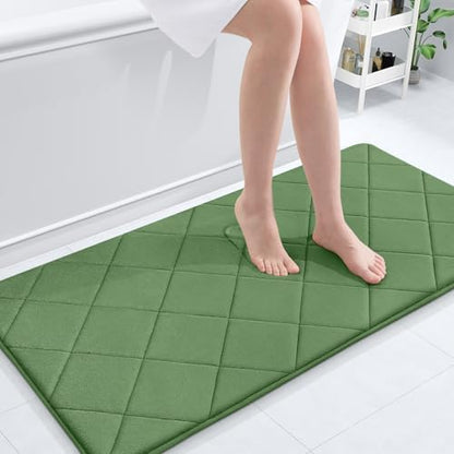 OLANLY Memory Foam Bath Mat 44x24, Ultra Soft and Absorbent Bathroom Rugs