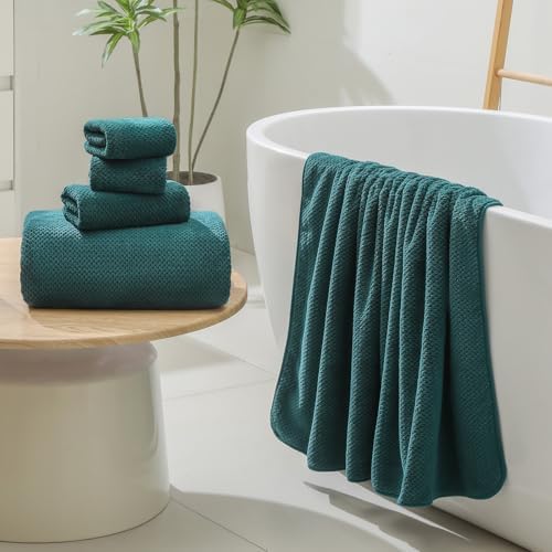 YTYC 39x78 Bath Sheets,Towels for Bathroom,Teal,2-Pieces