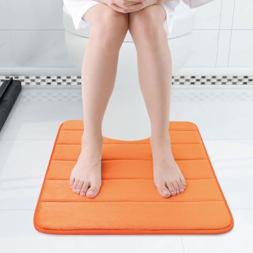 Buganda Memory Foam U-Shaped Toilet Rugs 24 x 20, Absorbent Bathroom mat
