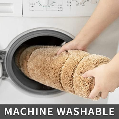COSY HOMEER Non-Slip Bath Mat Extra Thick Absorbent Plush Washable