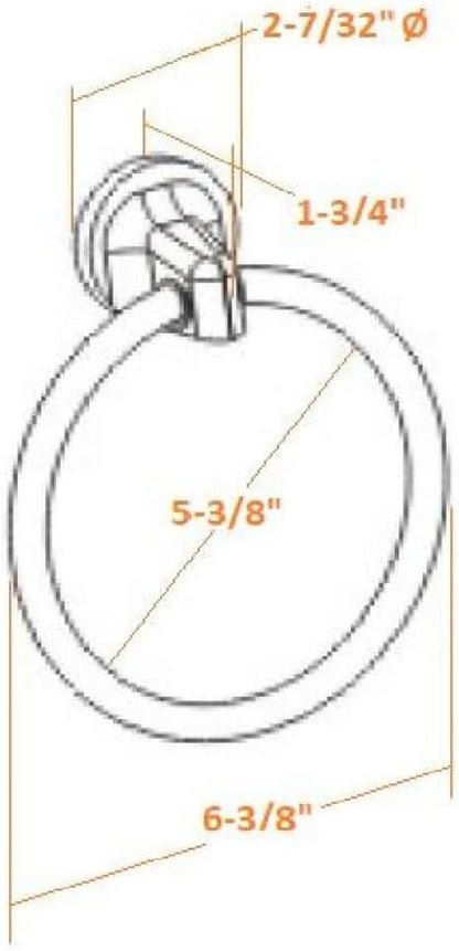 Design House 558635 Ames Transitional Toilet Paper Holder for Bathroom Brushed Nickel