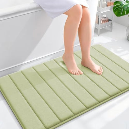 OLANLY Memory Foam Large Bath Mat 40x24, Super Soft Absorbent Bathroom Rugs