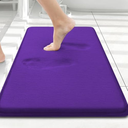 Smiry Memory Foam Bath Mat 24x16, Extra Soft and Absorbent Bathroom Rugs