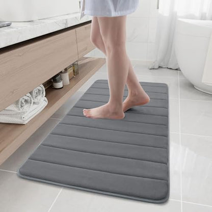 Buganda Memory Foam Bath Mat 44 x 20, Ultra Soft Absorbent Bathroom Rugs
