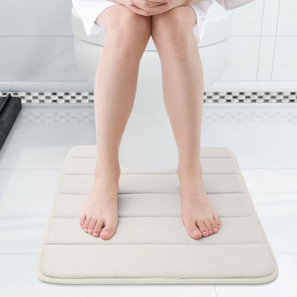 Buganda Memory Foam U-Shaped Toilet Rugs 24 x 20, Absorbent Bathroom mat