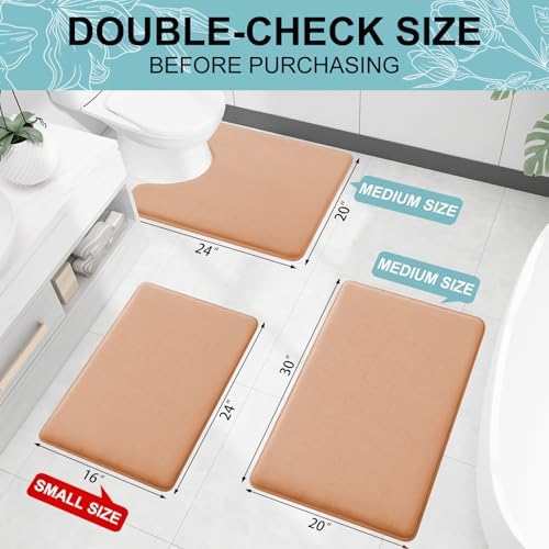 Smiry Memory Foam Bath Mat 36x24, Extra Soft and Absorbent Bathroom Rugs