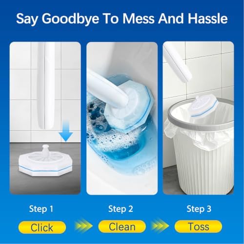 100 P Disposable Toilet Wand Refills, for Clorox Toilet Brush 5x Cleaning