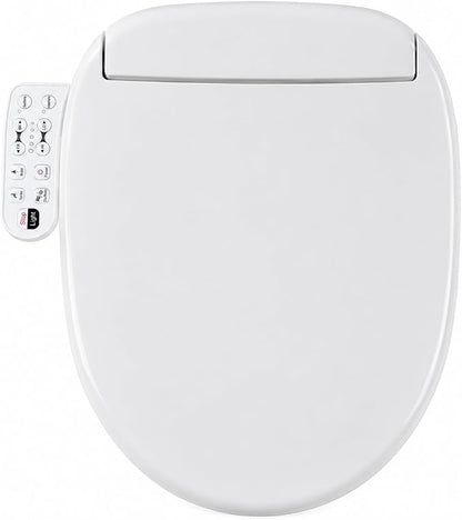 Bidet Toilet Seat Round with Heated Toilet Seat for Bathroom 236D | Instant Warm Water, Warm Air Dryer, Self-Cleaning Nozzle, Night Light,Soft Close Lid, Requires Outlet