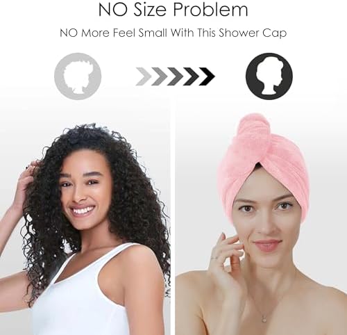 TENSTARS Hair Towel Wrap for All Hair Types, 5 Pack Microfiber Turban