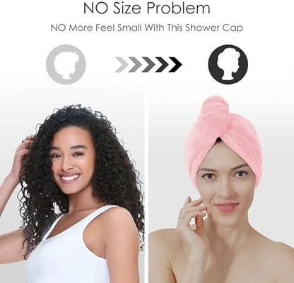 TENSTARS Hair Towel Wrap for All Hair Types, 5 Pack Microfiber Turban