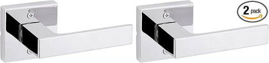 Kwikset Singapore Half-Dummy Door Lever in Polished Chrome (Pack of 2)