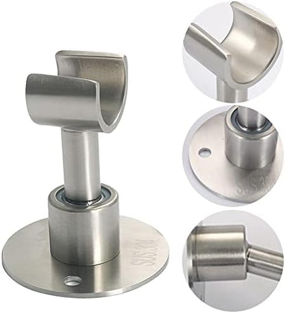 UXELY 360° Adjustable 304 Stainless Stell Handheld Shower Head Holder Wall Mount, Bathroom Shower Head Bracket with Screw Set, Shower Spray Holder, Shower Wand Holder(Silver)