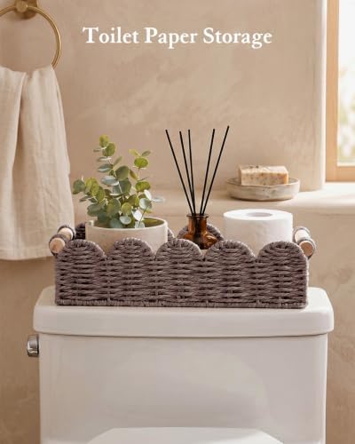 Toilet Paper Storage Basket for Toilet Tank, Bathroom Organizer