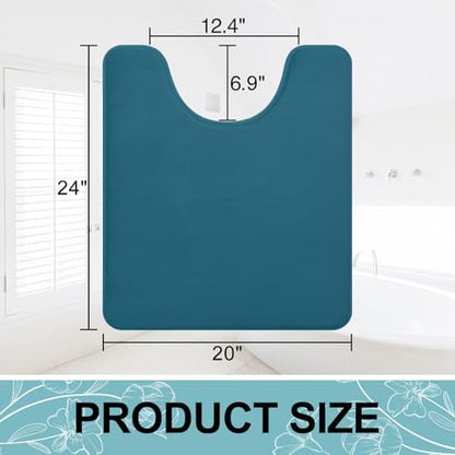 Smiry Memory Foam Toilet Rugs 24x20, Extra Soft Absorbent Bathroom Rugs