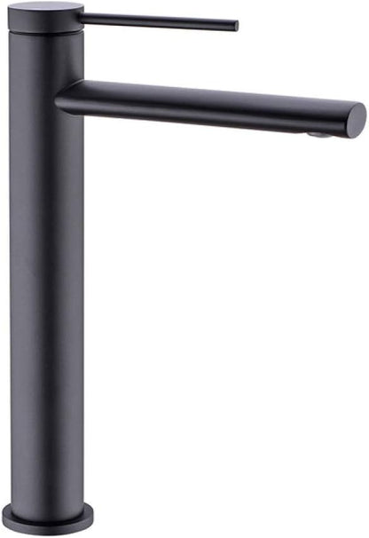 Faucet Brass Holder Single Hole Brushed Gold Deck Mounted Hot and Cold Water Mixed Type Bathroom Basin Faucet Gun Gray (Matter Black) Faucet