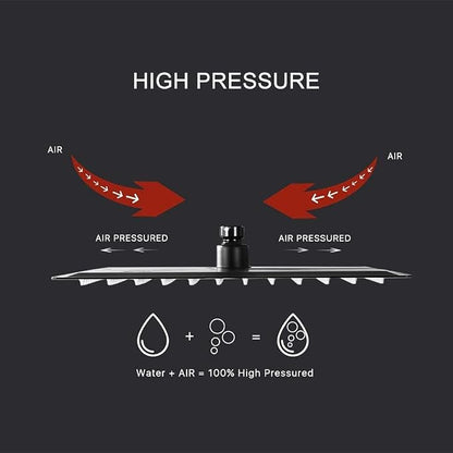 Oil Rubbed Bronze Shower Faucet Set Bathroom Rainfall Shower System with Stainless Steel Metal Shower Head Single Function Shower Trim Kit with Rough-in Valve
