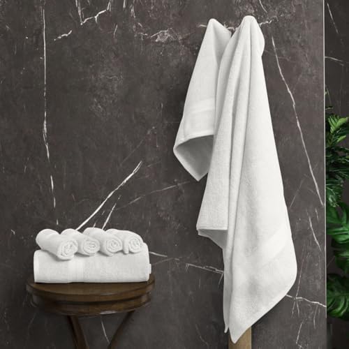 Avalon Towels White Bath Towels, White Towel Set, 8pc