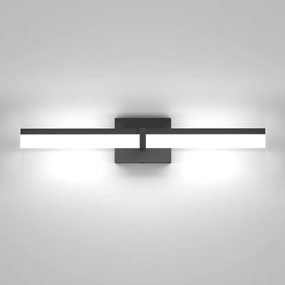Tipace Black Bathroom Light Fixtures 24 inch LED Vanity Lights Modern Bathroom Light Fixtures Over Mirror (White Light 6000K)