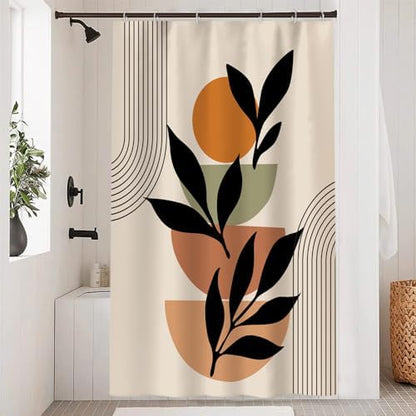 Boho Beige Shower Curtain for Bathroom 54x72 Inch