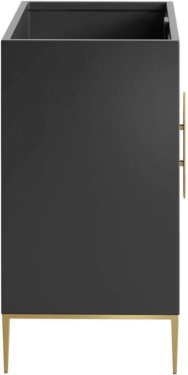 Modway Awaken Bathroom Vanity Cabinet, 36", Black
