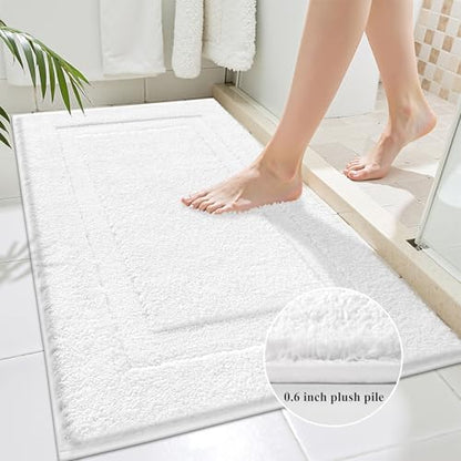 SHACOS Soft Microfiber Bathroom Rugs Set 2 Pieces with Toilet Rug