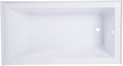 Kingston Brass VTAP543022R Aqua Eden Alcove Tub, White