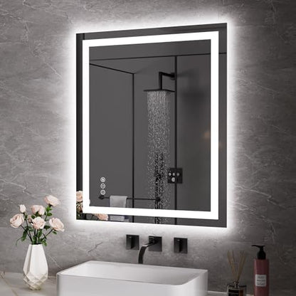 JISOSO LED Bathroom Mirror, Bathroom Vanity Mirror, 30"x36"