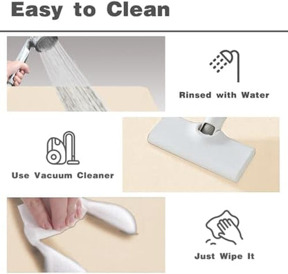 TYUU Thin Bath Mat, Bathroom Rugs Non Slip Washable, 20x48 Beige