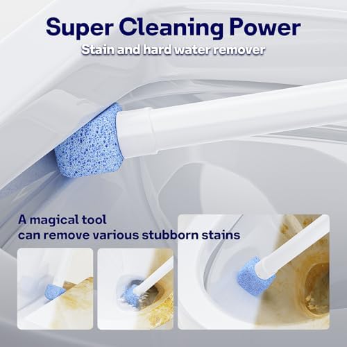 8 Pack in 2 Cans Heads,Replacement Pumice Toilet Bowl Cleaning