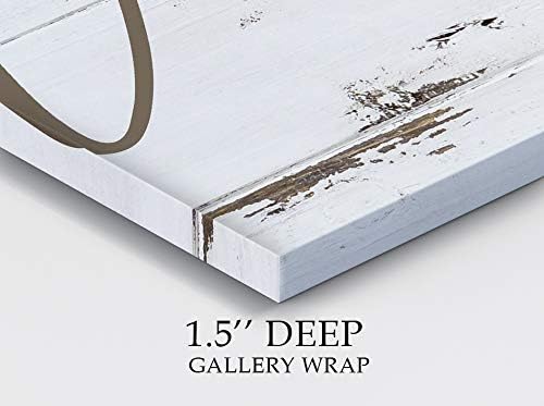 Renditions Gallery Rustic Wash Sign Bathroom Décor Gallery Wrapped Canvas Wall Art, 16x16,