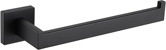Angle Simple Bathroom Towel Holder Matte Black, 10.24-Inch Hand Towel Rack | Solid Rustproof SUS304 Stainless Steel, Easy Use Open Arm Design for Laundry Kitchen Shower Vanity Sink, Screws Mount