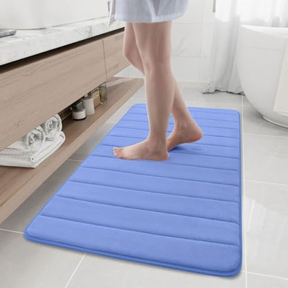 Buganda Memory Foam Bath Mat 47 x 24, Ultra Soft Absorbent Bathroom Rugs