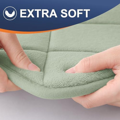 OLANLY Memory Foam Bath Mat 70x24, Ultra Soft and Absorbent Bathroom Rugs