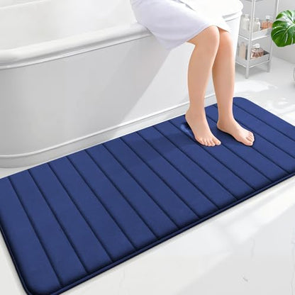 OLANLY Memory Foam Long Bathroom Rugs Runner 59x24, Super Soft Absorbent