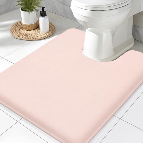 Smiry Memory Foam Toilet Rugs 24x20, Extra Soft Absorbent Bathroom Rugs