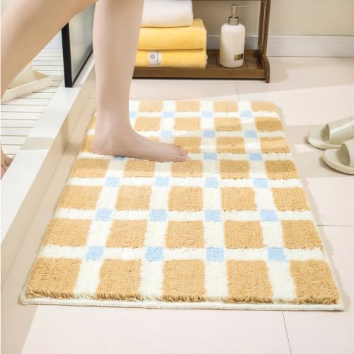GIB Bathroom Rugs 32"x20", Extra Soft Absorbent Bath Mat for Bathroom Floor