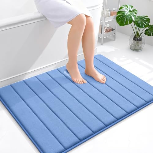 OLANLY Memory Foam Large Bath Mat 40x32, Super Soft Absorbent Bathroom Rugs