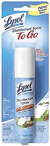 Lysol Disinfectant Spray To Go, Crisp Linen, 1 Ounce