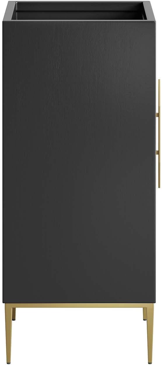Modway Awaken Bathroom Vanity Cabinet, 18", Black