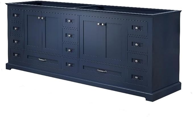 Dukes 84 in. W x 22 in. D Navy Blue Double Bath Vanity