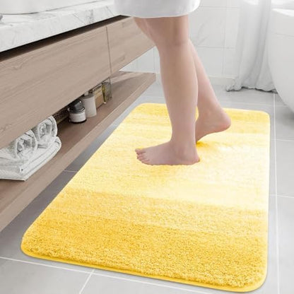 Arotive Microfiber Bathroom Rugs, Shaggy Soft Absorbent Bath Rug, 36x24